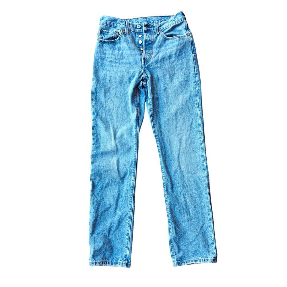 Levi’s 501 Jeans 26x30 WaterLess Light Wash Button Fly Straight Denim